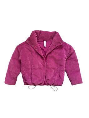 Free People Weekender Puffa Corduroy Puffer Jacket  Pink - Med
